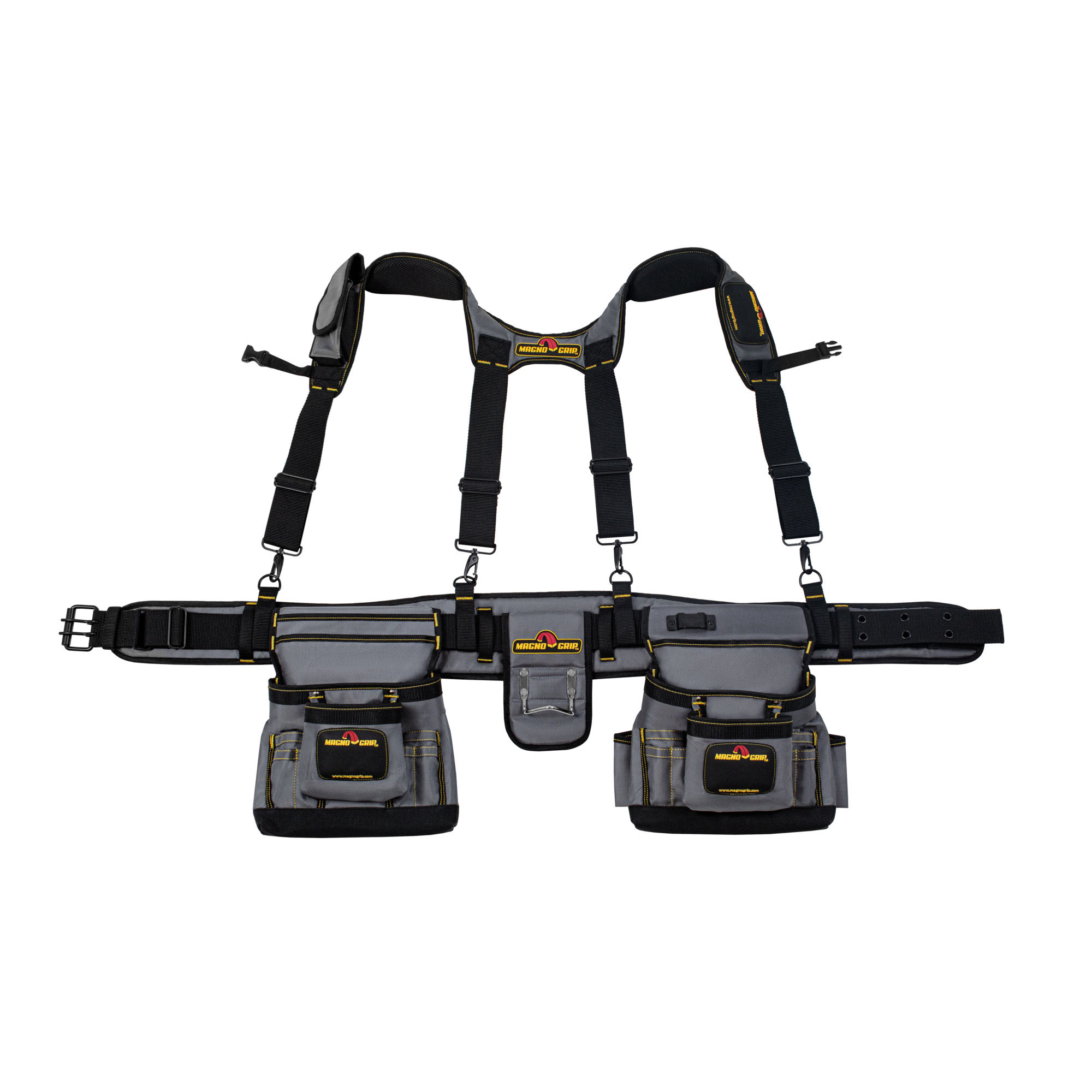 MagnoGrip Inc., 20-Pocket Magnetic Builder's Tool Rig, Color Black, Pockets (qty.) 20 Material Polyester, Model# 002-610